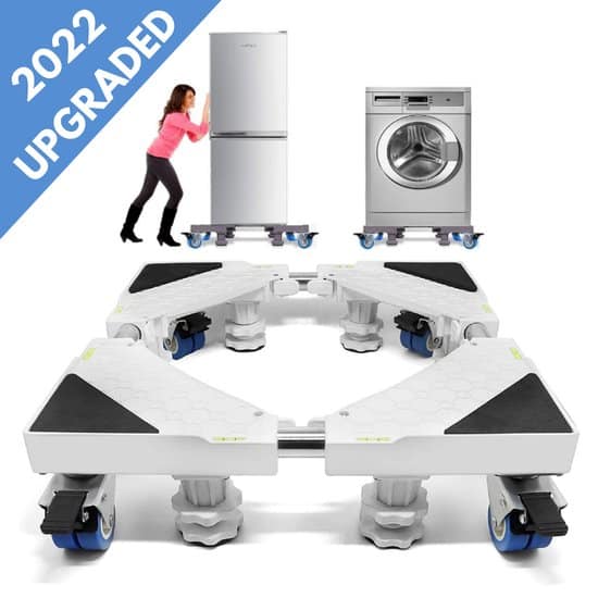 W&Z® Wasmachine verhoger met wielen Verhoging voor Wasmachine Vaatwasser Koelkast Vriezer en