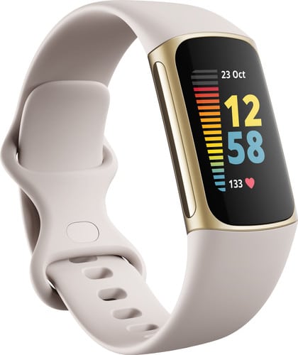 Fitbit Charge 5 Wit/Goud - Afbeelding 2