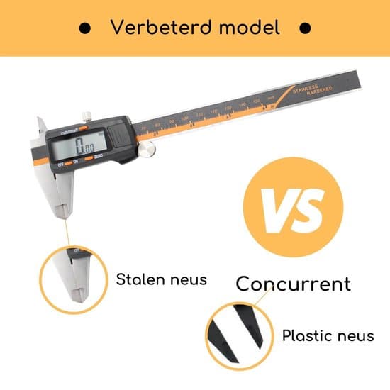 TIOF Professionele Digitale Schuifmaat met Opbergcase – Incl. 2 Extra Batterijen + NL Handleiding – 150 mm – LCD – RVS - Afbeelding 6