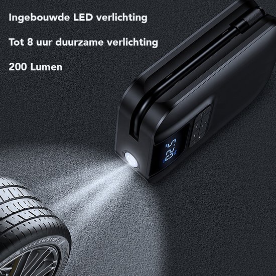Bandenpomp Auto en Fiets Elektrische Auto en Fietspomp Ballenpomp Lucht Compressor