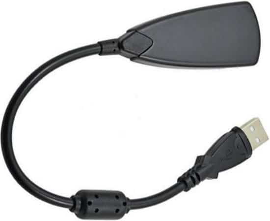 Externe geluidskaarten | Geluidskaart adapter | Sound card | USB audio adapter | 3D audio 7.1 | Professionele geluidskaart | PC & MAC | Zwart - Afbeelding 2