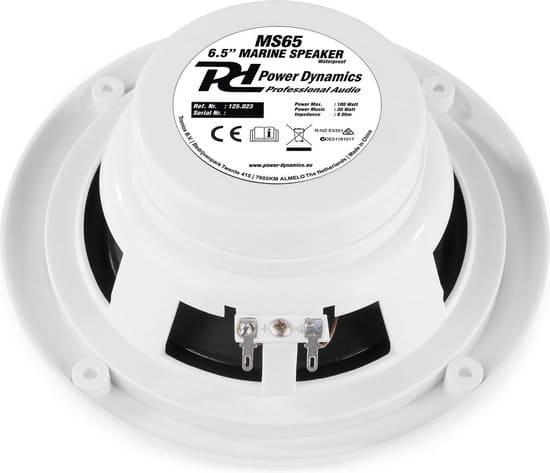 Marine speakers - Power Dynamics MS65 water- en weersbestendige 6.5'' speakerset - 100W - Afbeelding 4