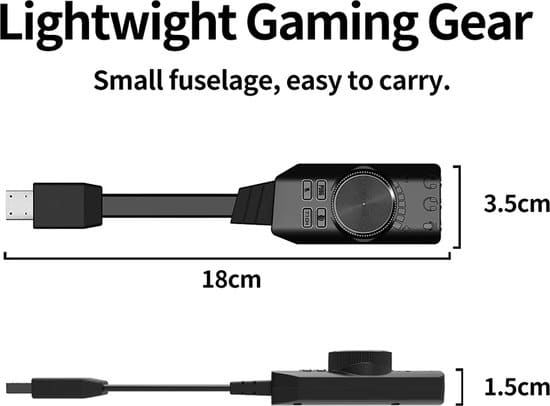 Sounix USB naar Audio Adapter - Externe geluidskaarten - 7.1 Kanaals Usb Sound Card Adapter - Zwart-USB00123 - Afbeelding 3
