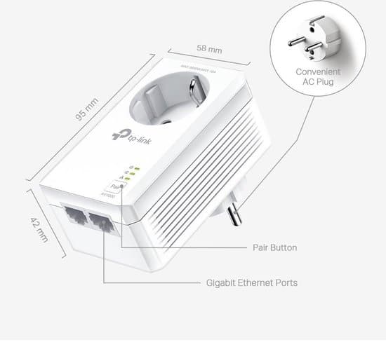 TP-Link TL-PA7027P KIT - Powerline Adapter - Zonder WIFI - Starterskit - Afbeelding 2