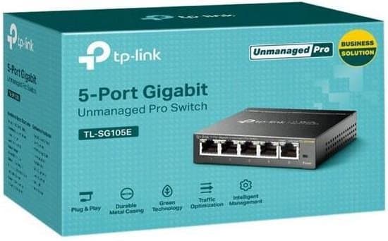 TP-Link TL-SG105E - Netwerk Switch - Smart managed - 5 poorten - Afbeelding 3