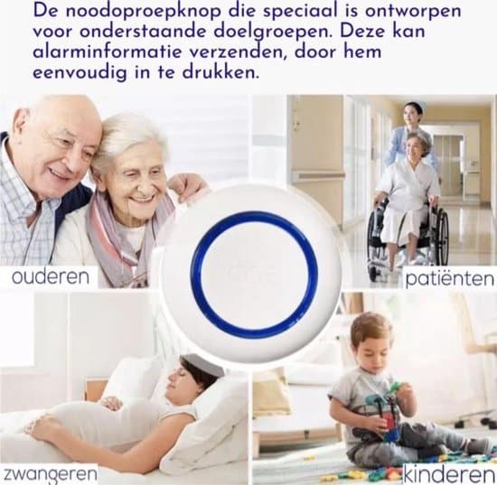 Vosoi - Persoonlijk alarm met SOS paniekknop - Melding naar mobiele telefoon - WiFi - Inclusief bevestigingsmateriaal en draagkoord - Persoonlijke... - Afbeelding 6