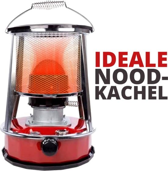ZAAK. 2600 Watt petroleumkachel - 4.6 liter - max 18 m3 - rood