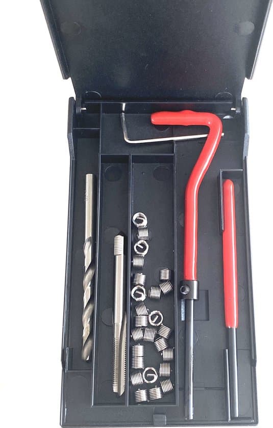 30 Stuks M6 Schroefdraad Reparatieset - Helicoil Kit Met Inzetstukken, Boor En Tap
