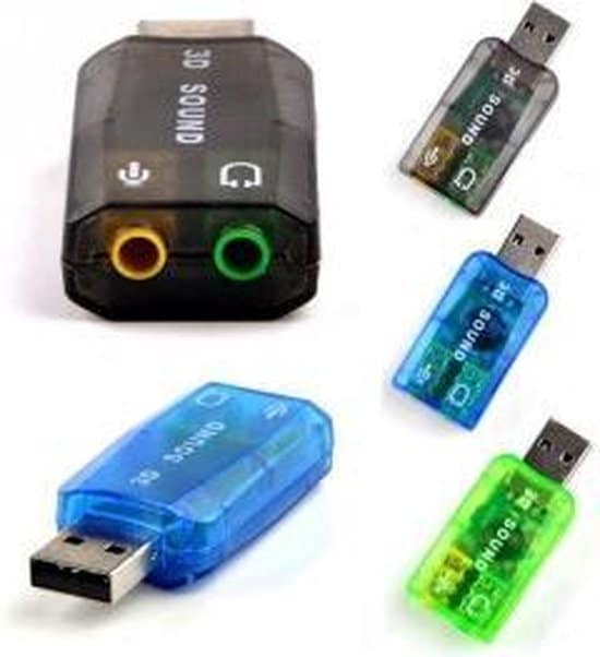 3.5mm to Usb sound card adapter Audio 5.1