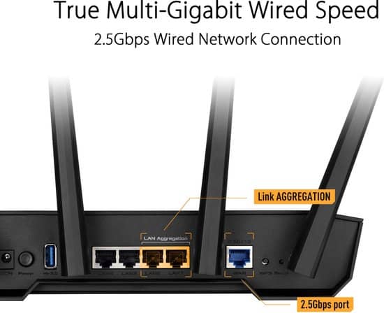 ASUS TUF-AX3000 - Draadloze Router - 3000 Mbps - Zwart - Afbeelding 2
