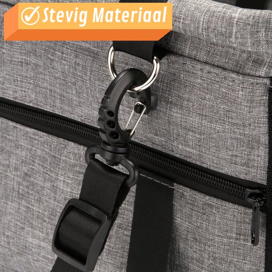 Autostoel Hond Waterdicht - Hondenmand Auto Stevig - Hondenstoel Auto – 44cm x 41cm - Antraciet - Afbeelding 3