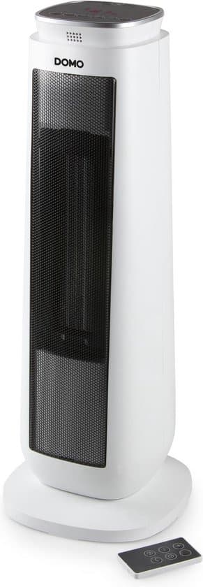 Température Réglable 15-35°C Chauffage Céramique Sur Pied DOMO DO7349H 'Heat-i' - 2000 W - Oscillation - Télécommande - Minuterie 24h Température Réglable 15-35°C Chauffage Céramique Sur Pied DOMO DO7349H 'Heat-i' - 2000 W - Oscillation - Télécommande - Minuterie 24h