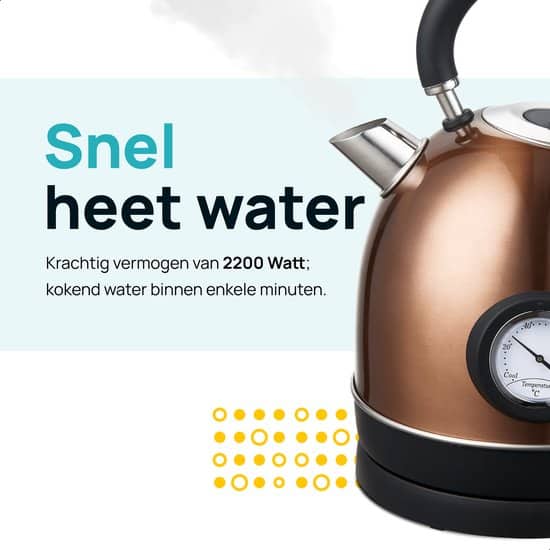 1L Elektrischer Wasserkocher, 1000W Teekocher Elektrisch, 7 Einstellbare Wassertemperaturstufen Schwanenhals für Coffee Tea Brewing (Schwarz