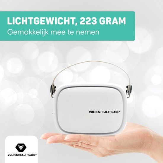 Vulpes HealthCare® Aerosoltoestel - Ultrasone Vernevelaar Inhalator – Inhalatieapparaat voor Kinderen, Volwassenen en Baby’s – oneindige modus -... - Afbeelding 4