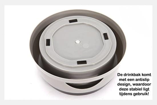 JU&MP Drinkbak Hond - Waterbak - Hond - Anti Knoei - Blauw - Afbeelding 3