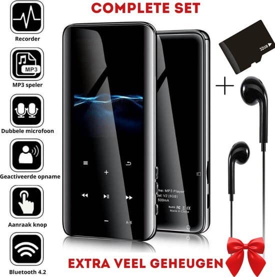 Reproductor de mp3 con Bluetooth, Spotify Preinstalado, Audible, Music y Soporte para
