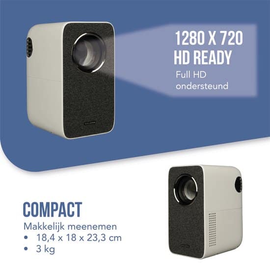 Salora 45BHM2550 - Beamer - 720p - LED - 200 ANSI Lumens - Wit - Afbeelding 2