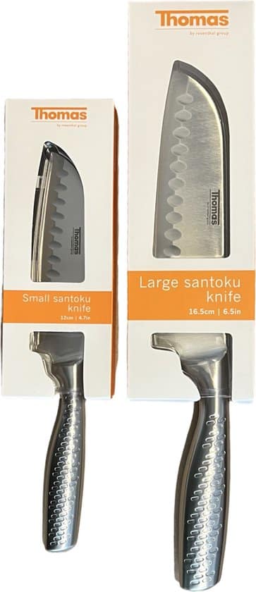 Thomas - Set van 2 Santoku messen Large & Small - 16,5 cm & 12 cm - Afbeelding 2