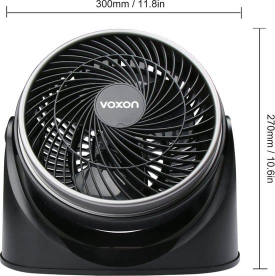 TRESKO Aerson Vloerventilator, 30-60 cm, met 3 standen, staande ventilator, hoge luchtverplaatsing, robuuste metalen uitvoering