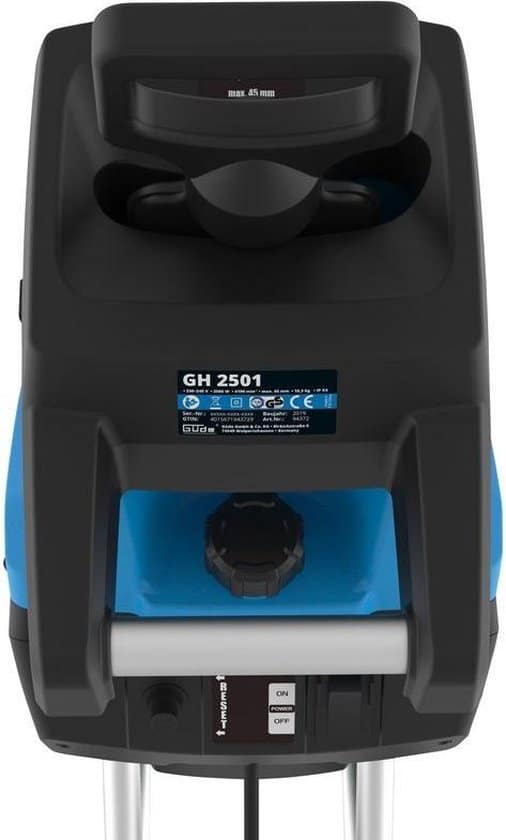 Güde Hakselaar elektrisch 2501 - max. Ø45 mm - 45L opvangbak - 2500W - Afbeelding 3
