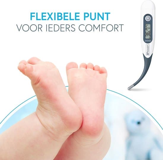 iProven DTR-1221A - Digitale thermometer met flexibele tip - Lichaamsthermometer voor Rectaal of Oraal gebruik - Baby Thermometer - Afbeelding 6