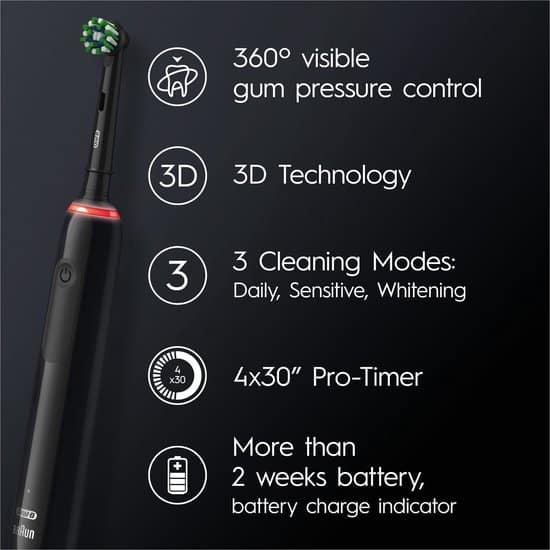 OralB Pro 3 3900 Duo 2 x Zwarte Elektrische Tandenborstel met extra opzetborstel Online