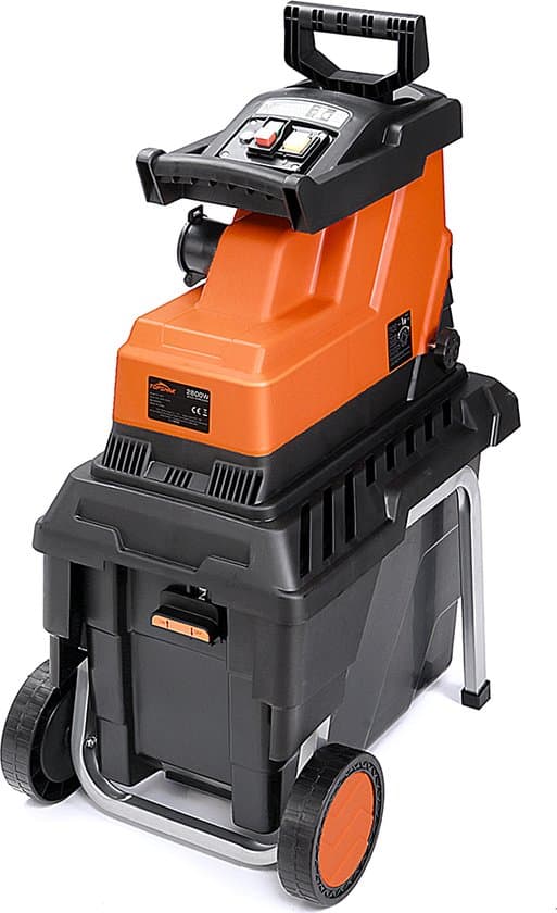 TOPSHAK Hakselaar - Electrisch Versnipperaar - Omkeer Functie - 2800W - Max. Ø45mm - 90dB - met wielen, Duwstok en 55L Opvangbak - voor Heggen... - Afbeelding 6