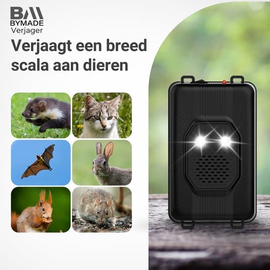 BYMADE Verjager© Marterverjager PRO - Auto Outdoor - Steenmarter Verjager - Op Batterij - Afbeelding 3