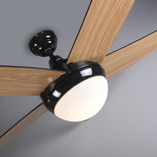 Qazqa Plafondventilator Wit 130cm Incl. Led Dimbaar Met Afstandsbediening Vifte