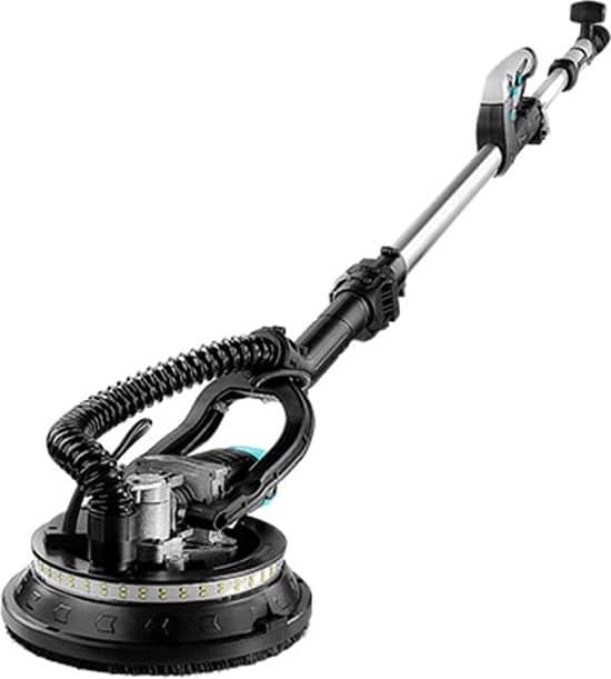 Bolture Telescopische Langnekschuurmachine - Wandschuurmachine - Plafondschuurmachine - LED Licht - Inclusief Schuurpapier - 750W