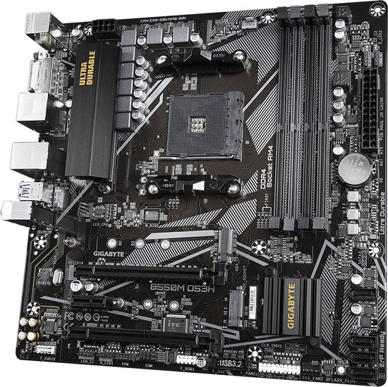 Moederbord Gigabyte UD B550M DS3H mATX DDR4 AM4 - Afbeelding 5