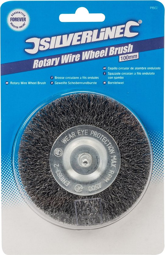 Silverline Staalborstel wiel 100 mm - Afbeelding 2