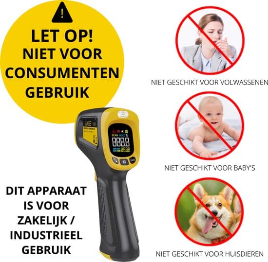 Strex Digitale Infrarood Thermometer Bereik 50 T/m 550 C IR Warmtemeter 565985963
