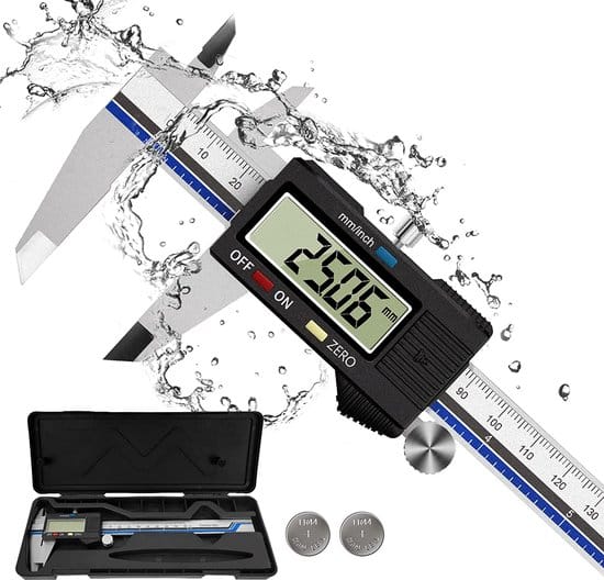 Digitale schuifmaat LCD display - 150 mm - RVS - Incl. 2 batterijen & opbergcase