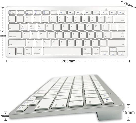 Bluetooth Keyboard voor de Samsung Galaxy Tab Active, Toetsenbord Hoes, zwart , merk