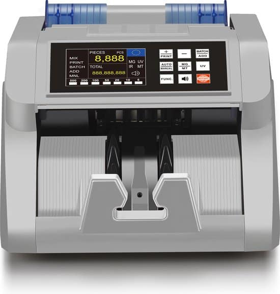 MasterCount Geldtelmachine - 5462KT - Telt valuta’s - Biljettelmachine – 5 -voudig Valsgelddetectie - Geldteller - Geldtelmachine - Geld teller -... - Afbeelding 3