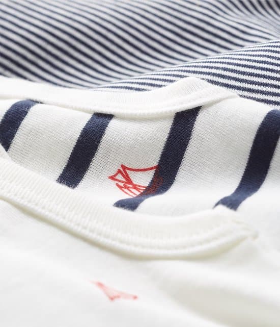 Petit Bateau Set van 3 mouwloze body's voor baby's Unisex Rompertje - Maat 80 - Afbeelding 3
