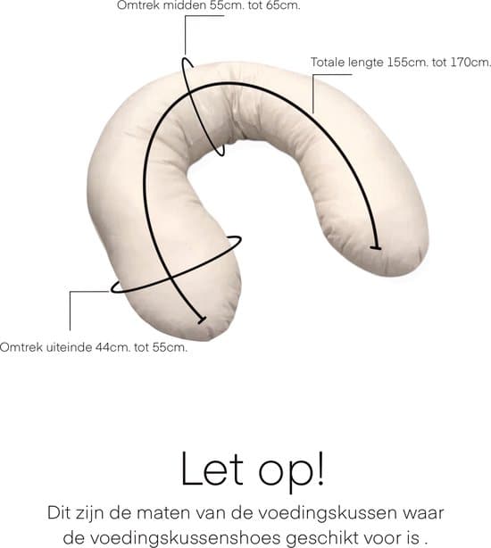 Teddy neutrale relaxhoes voedingskussenhoes, maak van je voedingskussen een relax kussen voor de baby. - Afbeelding 3