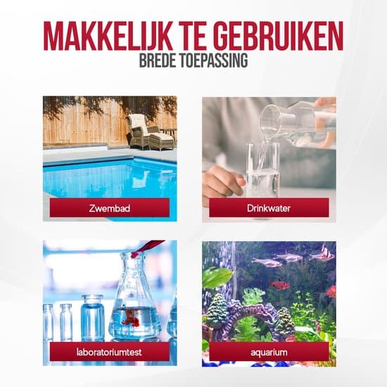 Bolvibe-Digitale 4 in 1 meter-Ph-Temp-Ec-Tds-Inclusief 3 kalibratie zakjes-Inclusief batterijen-inclusief Nederlandstalige handleiding-Voor... - Afbeelding 2