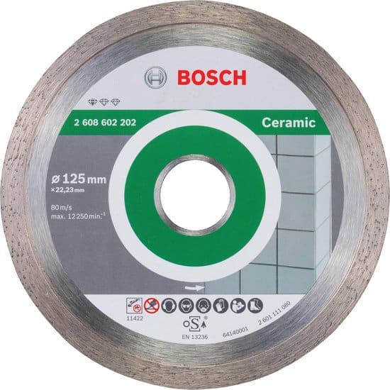 Bosch - Diamantdoorslijpschijf Standard for Ceramic 125 x 22,23 x 1,6 x 7 mm - Afbeelding 4