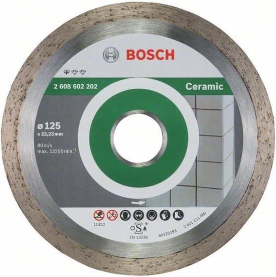 Bosch - Diamantdoorslijpschijf Standard for Ceramic 125 x 22,23 x 1,6 x 7 mm - Afbeelding 5