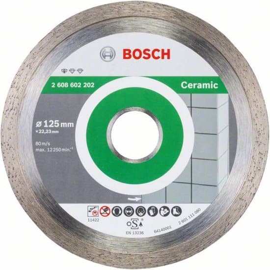 Bosch - Diamantdoorslijpschijf Standard for Ceramic 125 x 22,23 x 1,6 x 7 mm