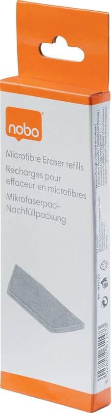 Nobo Navulling Voor Microvezel Magnetische Whiteboard Wisser - 2 Stuks - Afbeelding 4