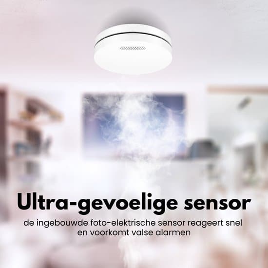 Aroha Smart Connect Slimme Rookmelder WiFi - 10 jaar batterij