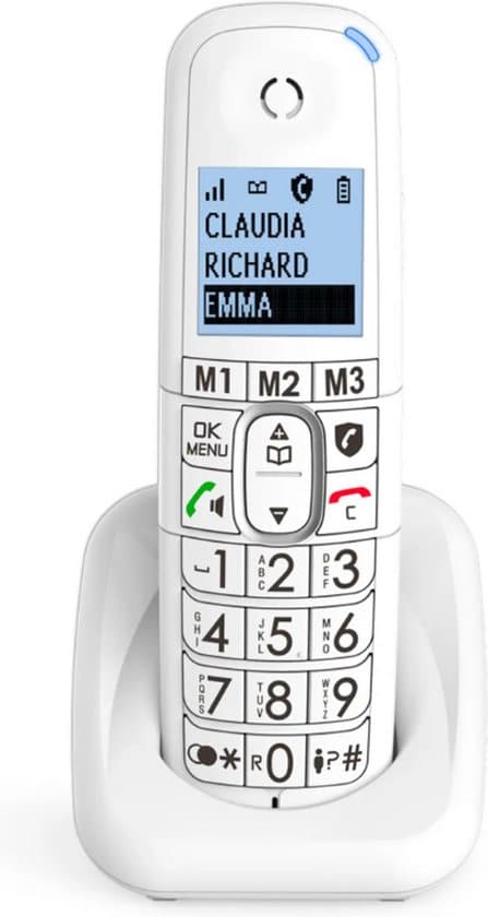 Alcatel XL785 Combo Senioren vaste en draadloze telefoon met extra grote toetsen en antwoordapparaat - Afbeelding 6