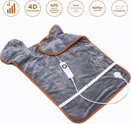 Cresta Care KTS220 Elektrisch XL warmtevest - rug, buik, schouders en ...