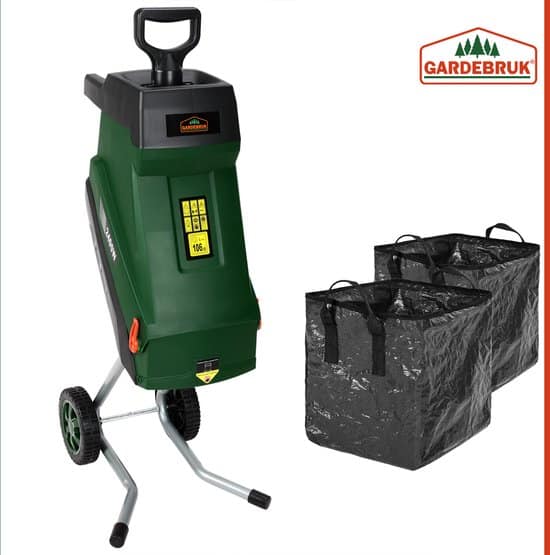 Gardebruk Hakselaar Compact – 2x 50L Zak 2400W Elektrisch - Groen - Afbeelding 3