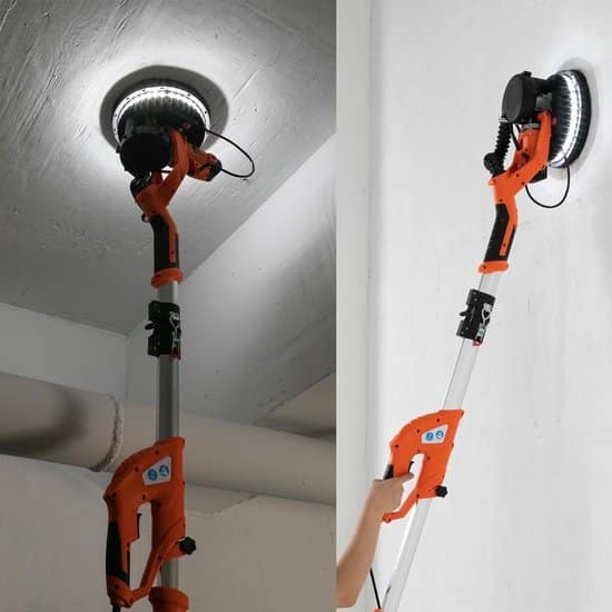 Monzana Schuurmachine – 12xØ 225mm Schuurpapier – Zuigzak 80 LED´s - Afbeelding 5