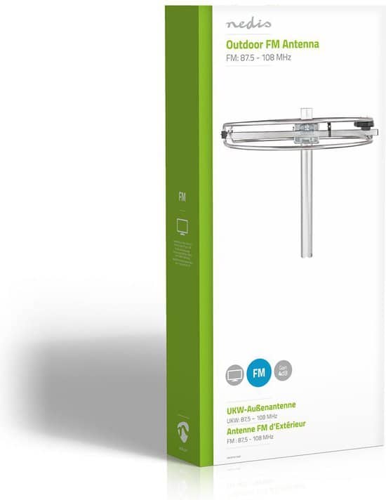 Nedis Buitenantenne - Ontvangstbereik: 0-15 km - Versterking: 4 dB - Aluminium - Afbeelding 6
