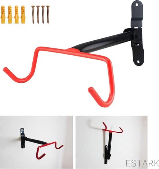 ESTARK® Fietsbeugel Wand - Fiets Ophangbeugel - Wandbeugel - Muurhaak - Muurhanger - Fietshaak - Fiets Ophangsysteem - Fietsbeugel - Fietsen Haak... - Afbeelding 6